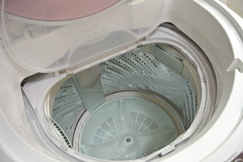 洗濯機の水抜きが完了！